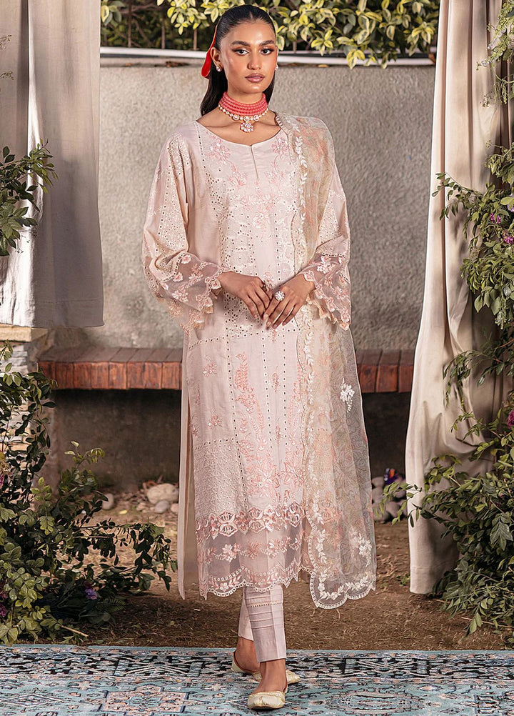 Muntazir By Mohagni Embroidered Lawn Suit Unstitched 3 Piece MG24ML CM-04 - Luxury Summer Collection