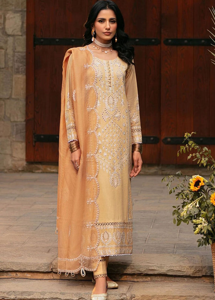 Muntazir By Mohagni Embroidered Lawn Suit Unstitched 3 Piece MG24ML CM-05 - Luxury Summer Collection