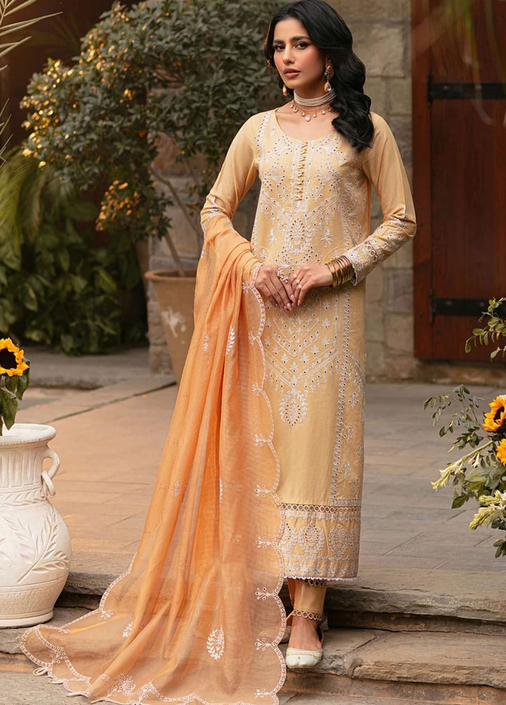 Muntazir By Mohagni Embroidered Lawn Suit Unstitched 3 Piece MG24ML CM-05 - Luxury Summer Collection