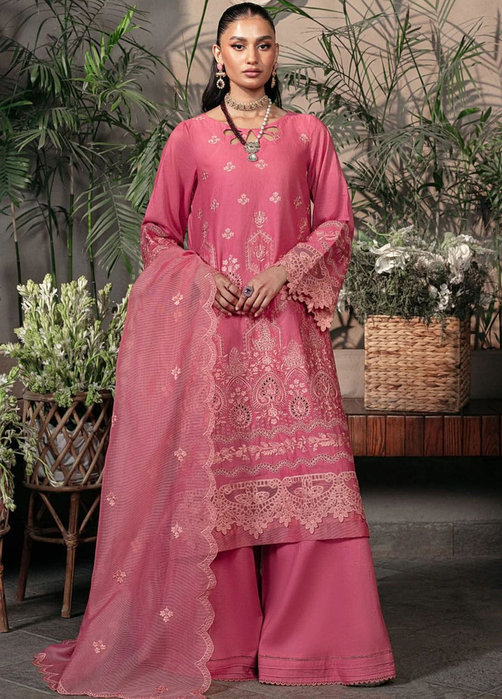 Muntazir By Mohagni Embroidered Lawn Suit Unstitched 3 Piece MG24ML CM-08 - Luxury Summer Collection