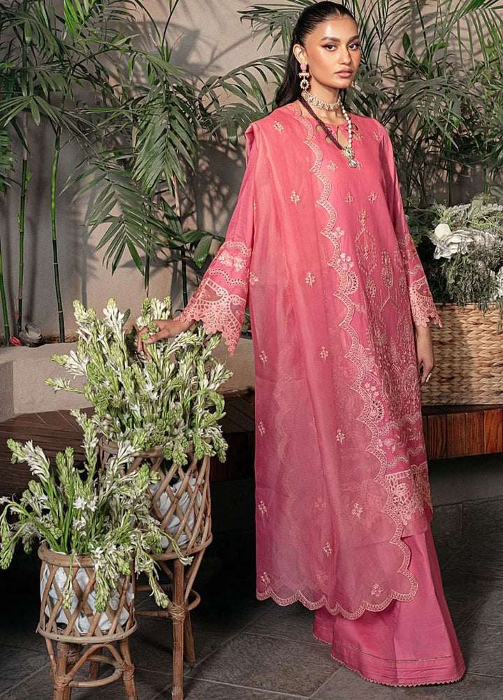 Muntazir By Mohagni Embroidered Lawn Suit Unstitched 3 Piece MG24ML CM-08 - Luxury Summer Collection