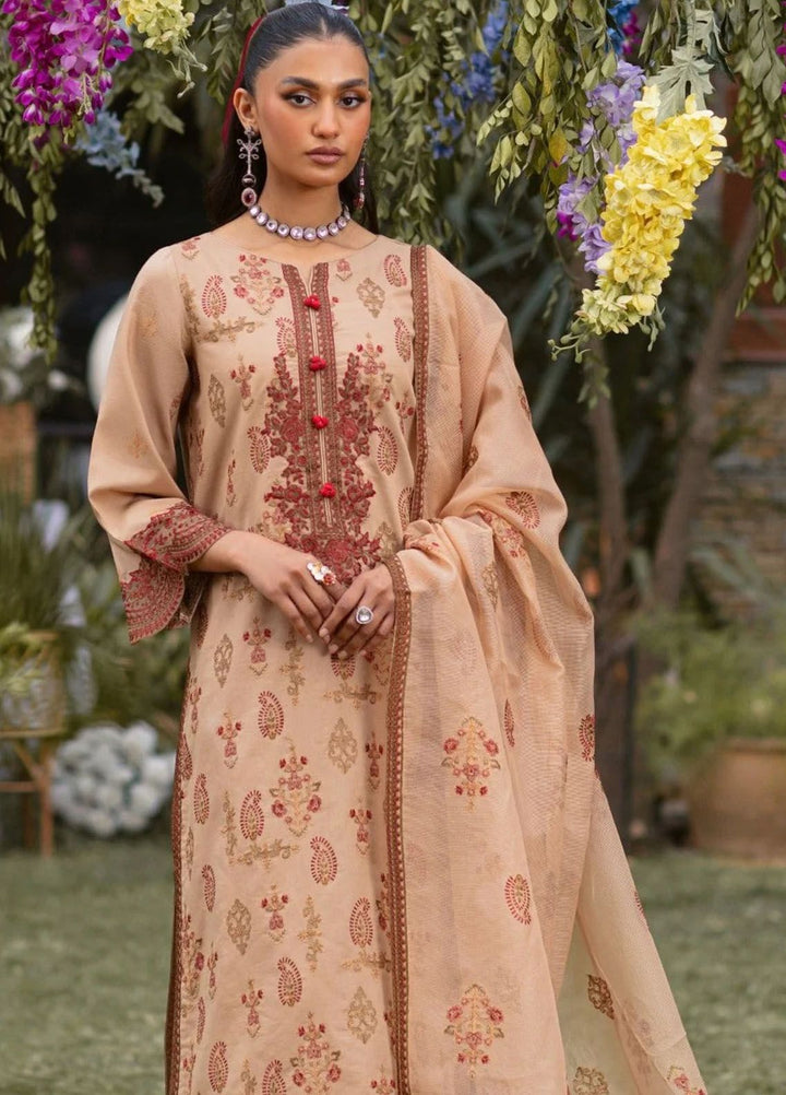 Muntazir By Mohagni Embroidered Lawn Suit Unstitched 3 Piece MG24ML CM-11 - Luxury Summer Collection