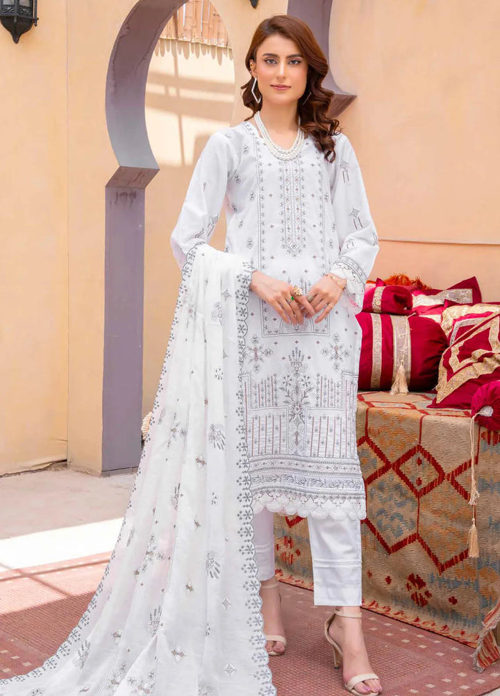 Murad By Riaz Arts Embroidered Lawn Suit Unstitched 3 Piece RA24M DE-01 - Summer Collection