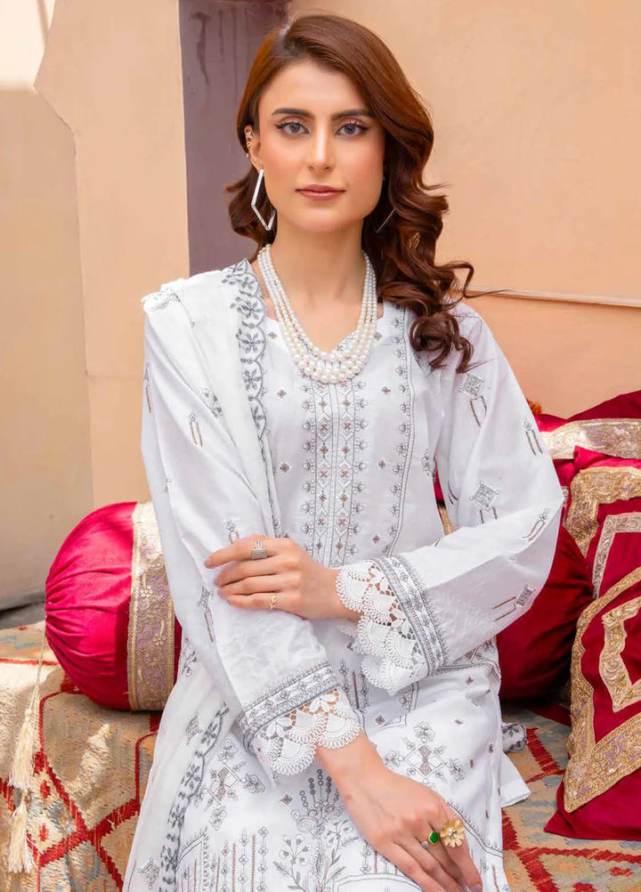 Murad By Riaz Arts Embroidered Lawn Suit Unstitched 3 Piece RA24M DE-01 - Summer Collection
