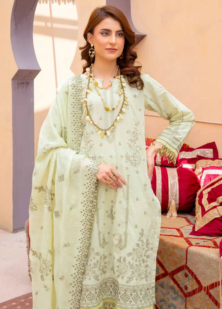 Murad By Riaz Arts Embroidered Lawn Suit Unstitched 3 Piece RA24M DE-02 - Summer Collection
