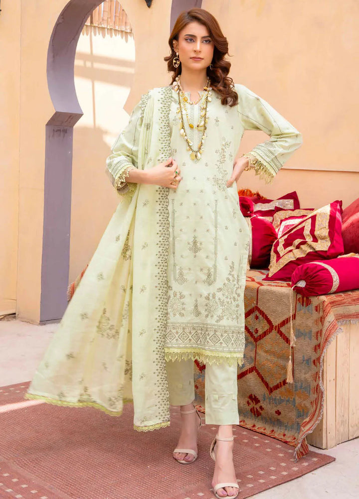 Murad By Riaz Arts Embroidered Lawn Suit Unstitched 3 Piece RA24M DE-02 - Summer Collection