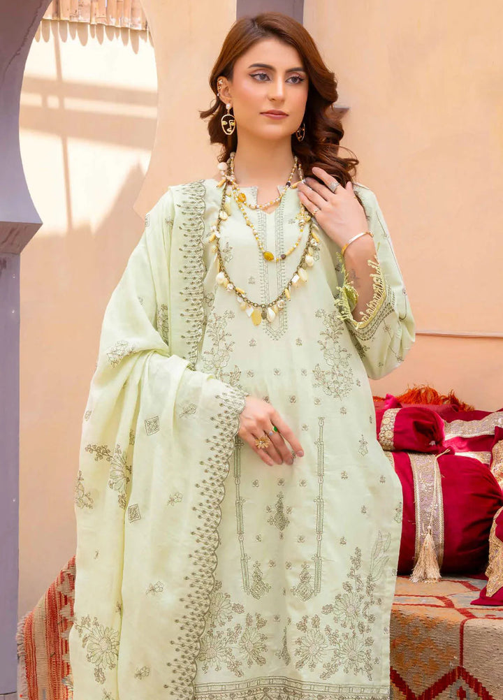 Murad By Riaz Arts Embroidered Lawn Suit Unstitched 3 Piece RA24M DE-02 - Summer Collection