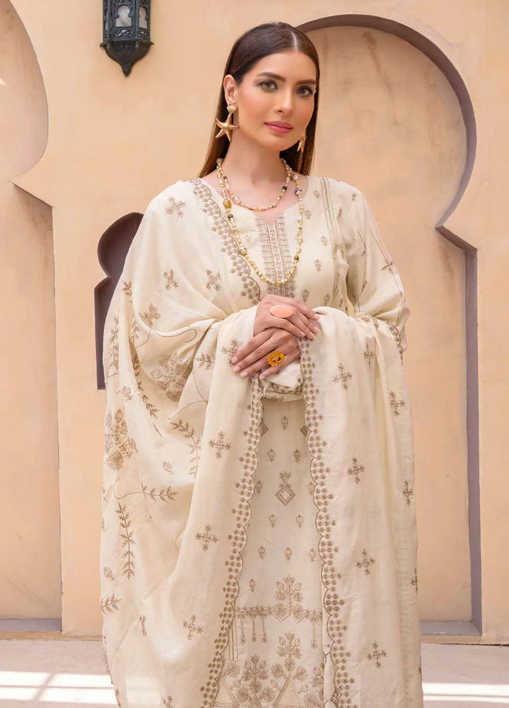 Murad By Riaz Arts Embroidered Lawn Suit Unstitched 3 Piece RA24M DE-03 - Summer Collection