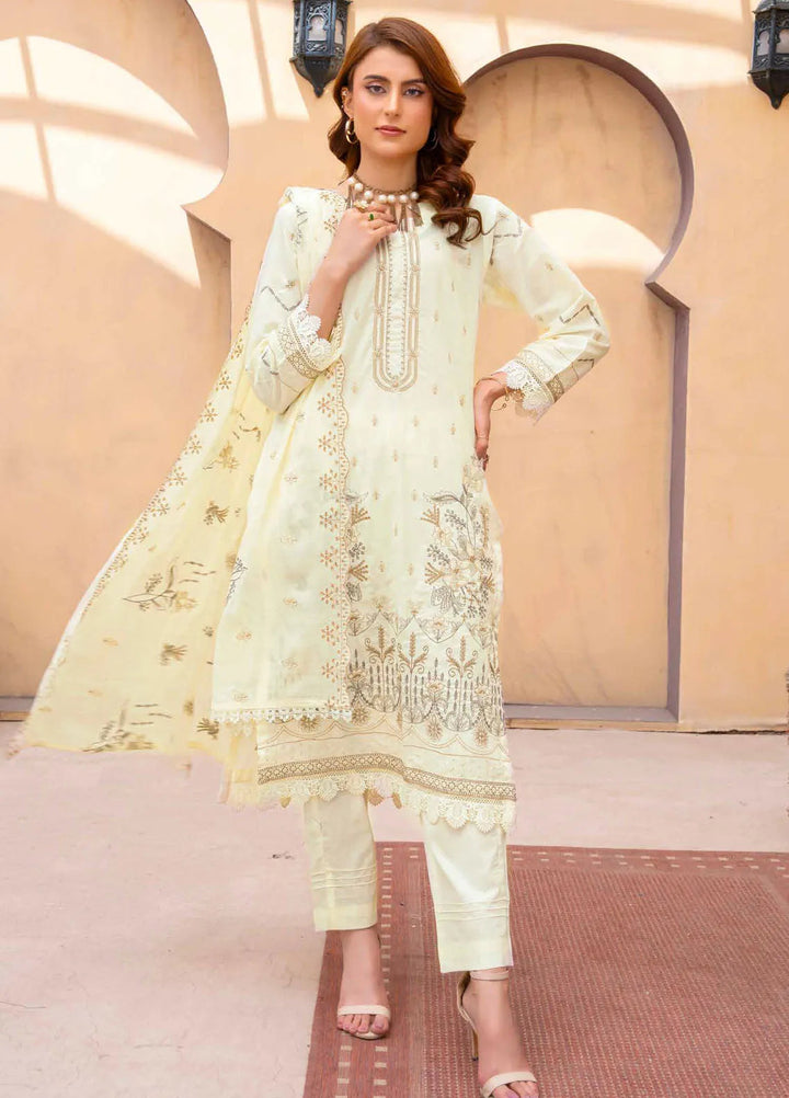Murad By Riaz Arts Embroidered Lawn Suit Unstitched 3 Piece RA24M DE-05 - Summer Collection
