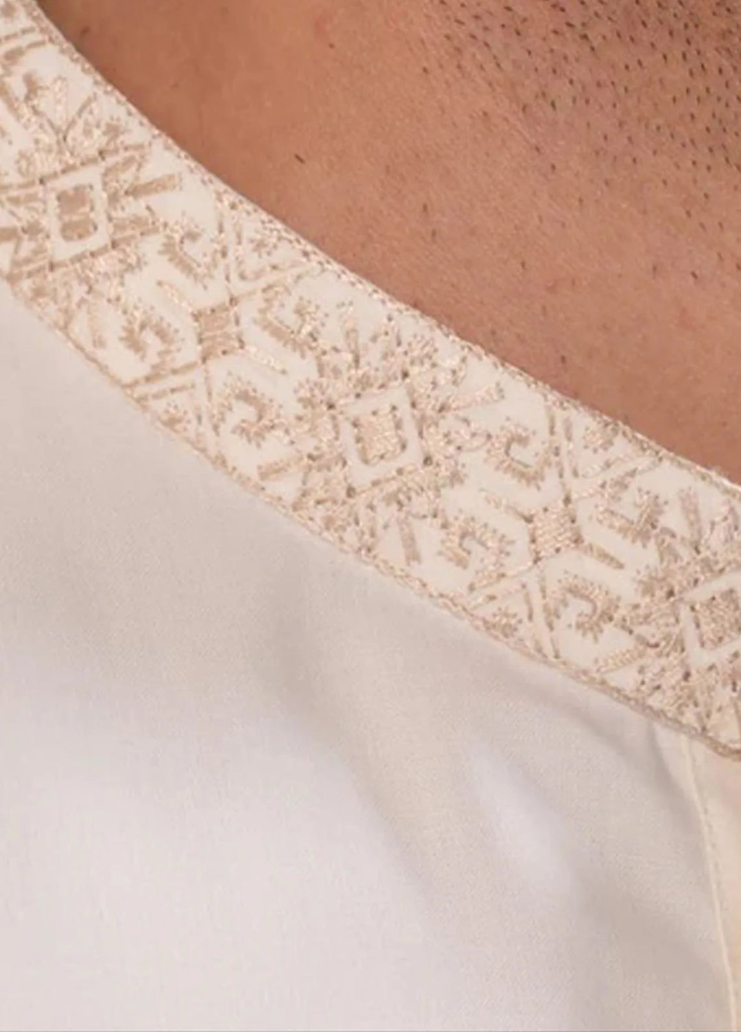 Muraqsh Blended Mens Formal Bosky White Kurta Shalwar