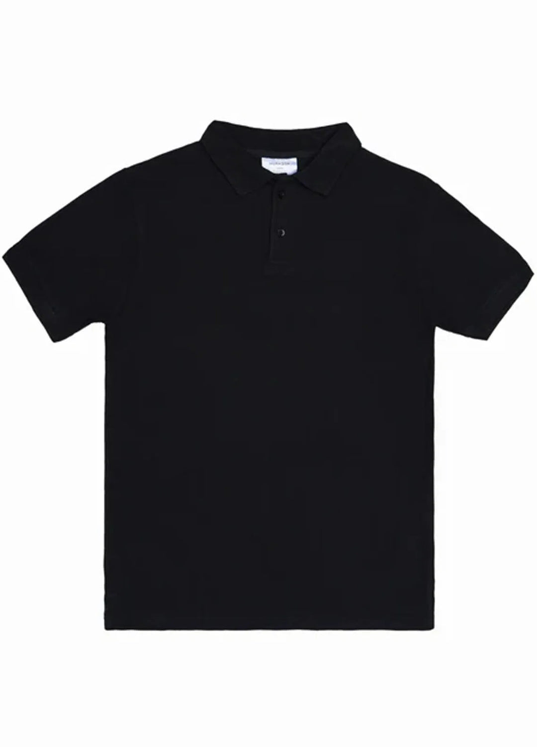 Muraqsh Mens Black Basic Polo