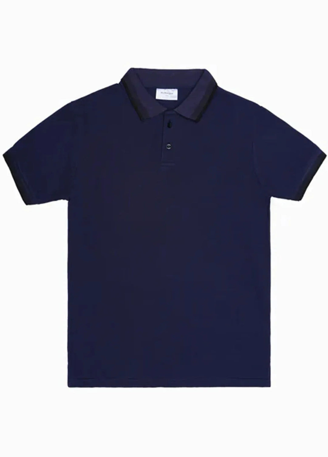 Muraqsh Mens Navy Blue Basic Polo