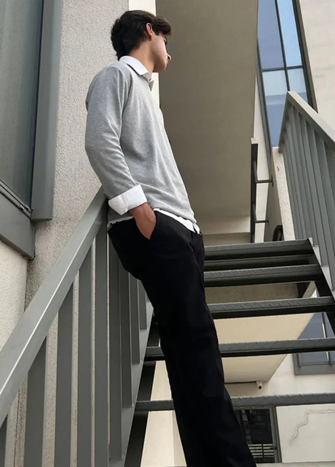 Muraqsh Mens Waffle Grey Sweat Shirt