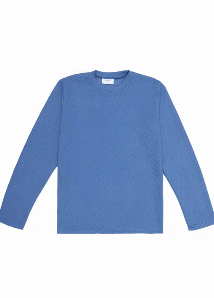 Muraqsh Mens Waffle Sky Blue Sweat Shirt