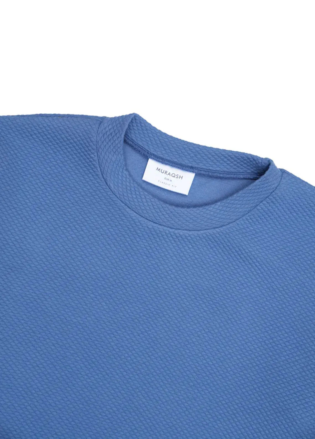 Muraqsh Mens Waffle Sky Blue Sweat Shirt