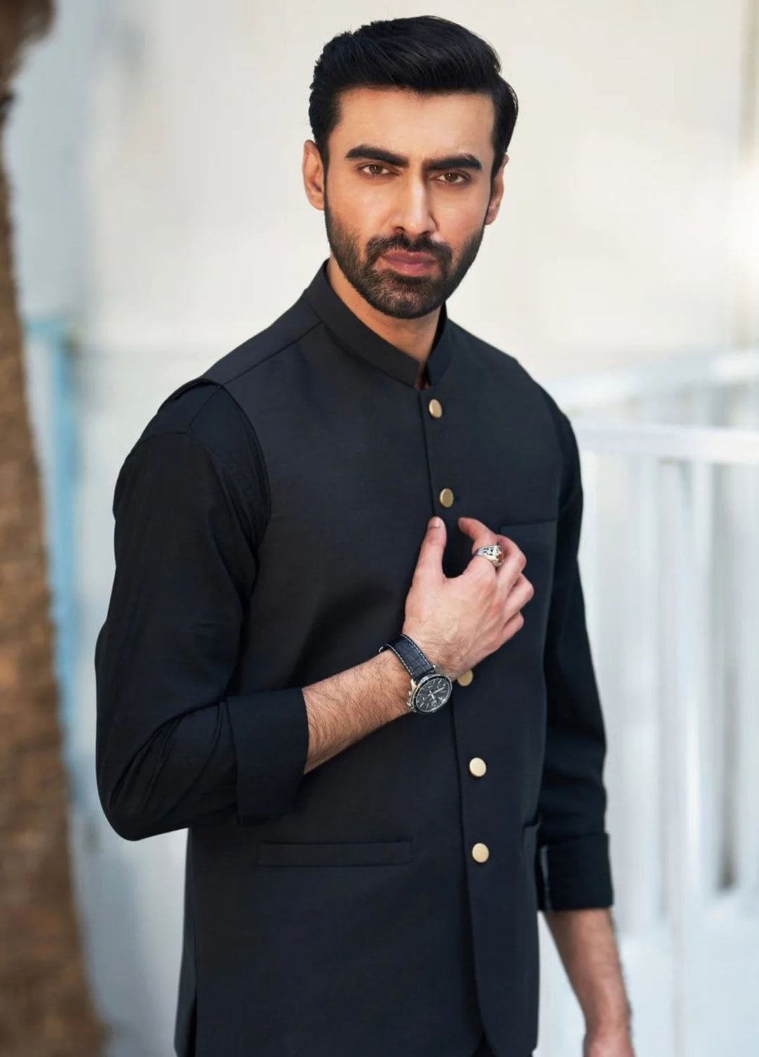 Muraqsh Plain Blended 3 Piece Suit MUR-AB-3P-KS