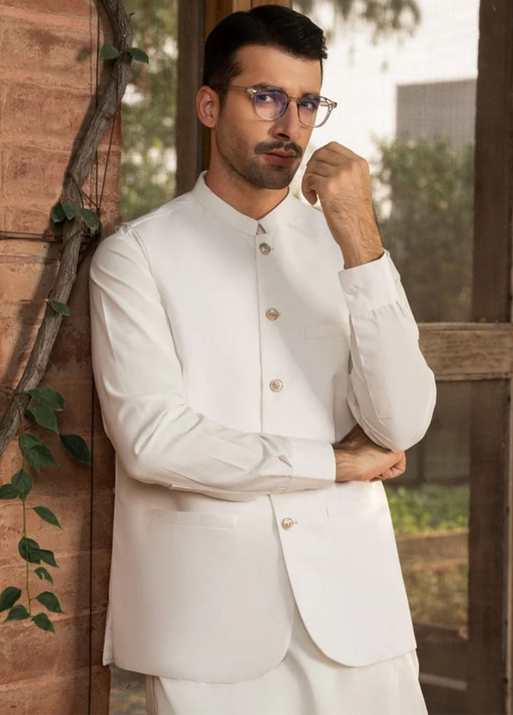 Muraqsh Plain Blended 3 Piece Suit MUR-M-AOW-KS