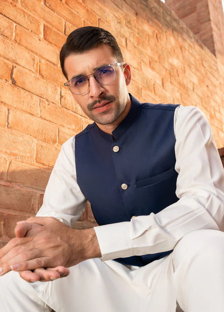 Muraqsh Plain Blended 3 Piece Suit MUR-M-BO-KS