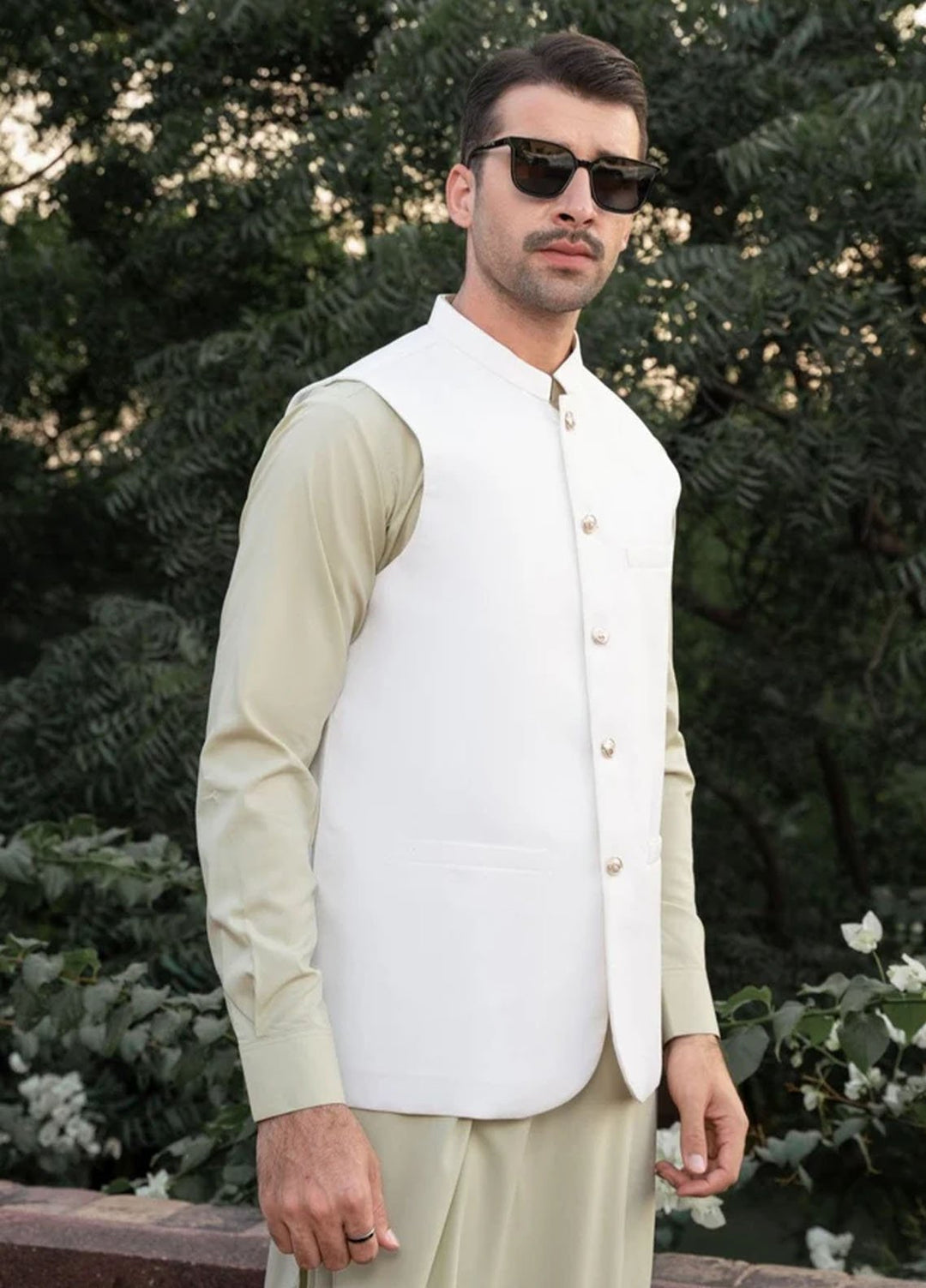 Muraqsh Plain Blended 3 Piece Suit MUR-M-MW-KS