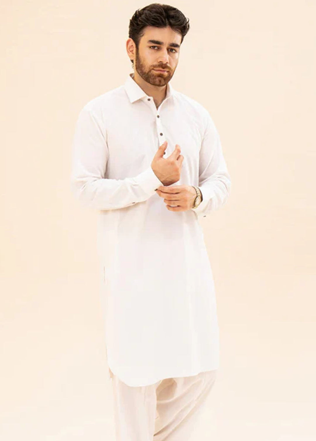 Muraqsh Plain Blended Kameez Shalwar MUR-OWFCK