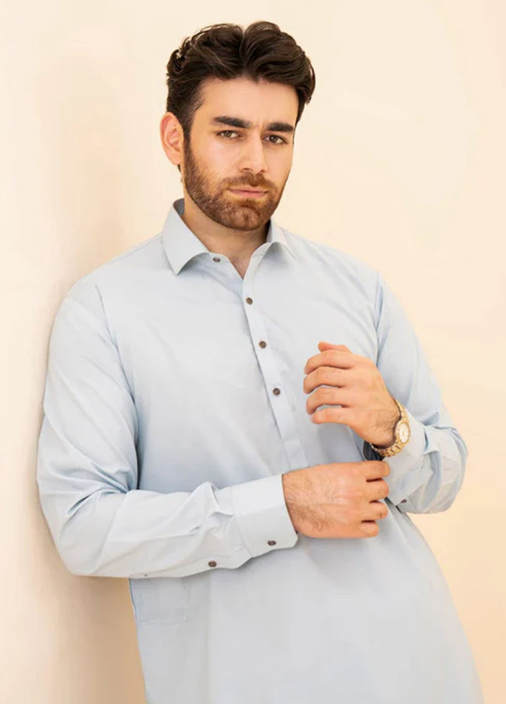 Muraqsh Plain Blended Kameez Shalwar MUR-SBFCK