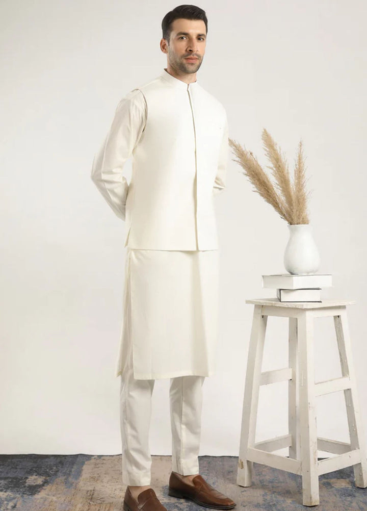 Muraqsh Plain Cotton 3 Piece Suit MUR-BWCKT