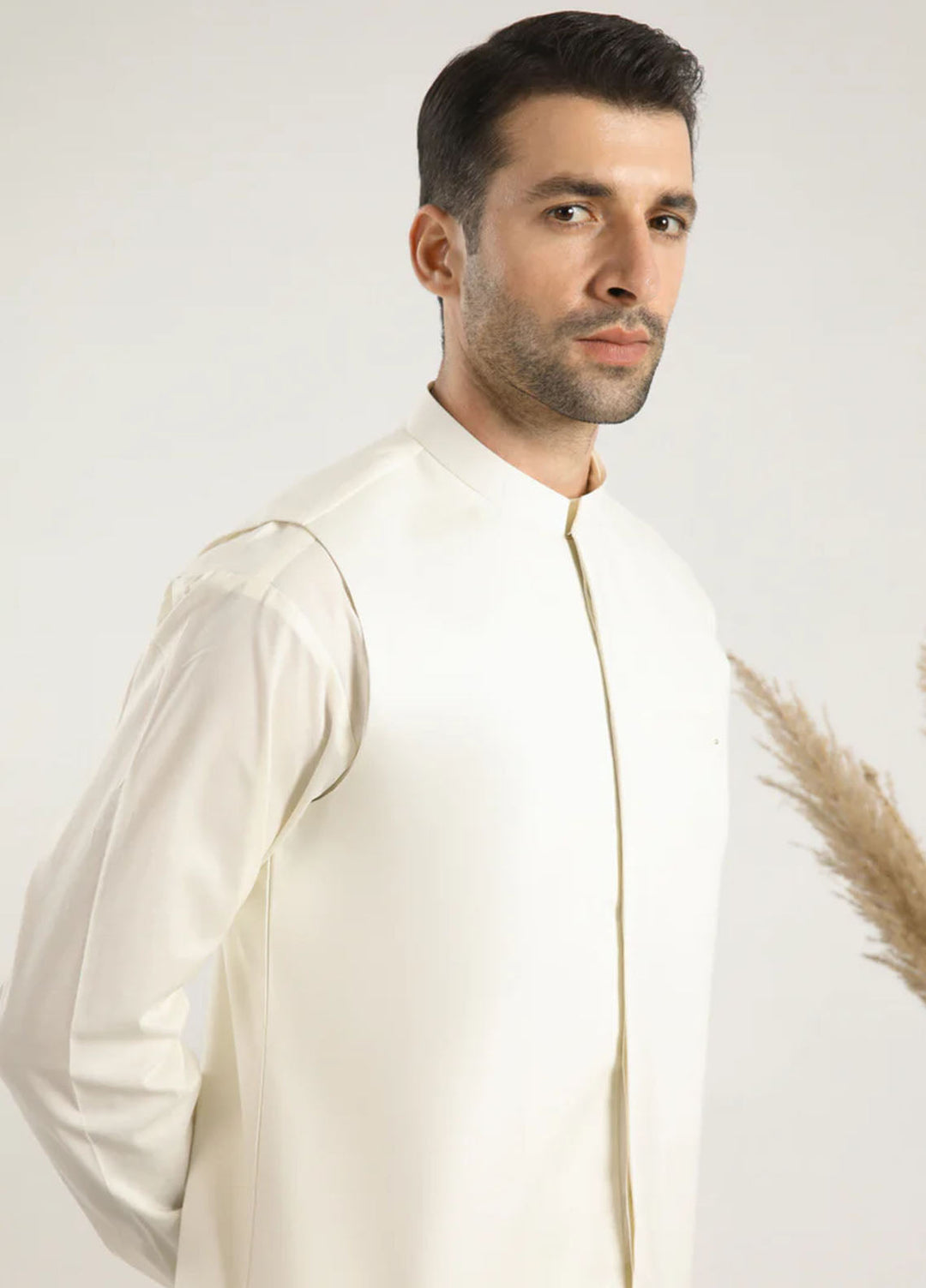 Muraqsh Plain Cotton 3 Piece Suit MUR-BWCKT