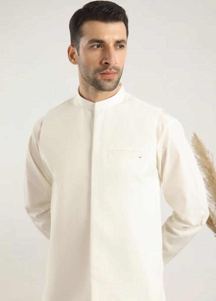 Muraqsh Plain Cotton 3 Piece Suit MUR-BWCKT
