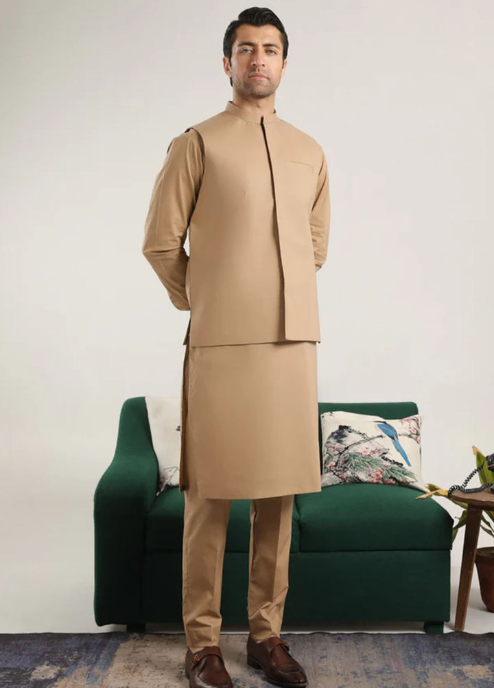 Muraqsh Plain Cotton 3 Piece Suit MUR-CCKT