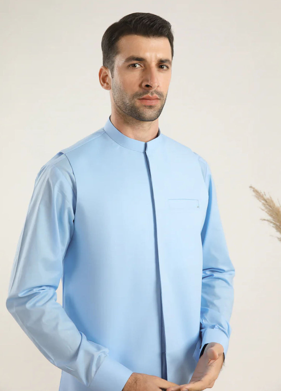 Muraqsh Plain Cotton 3 Piece Suit MUR-SBCKS