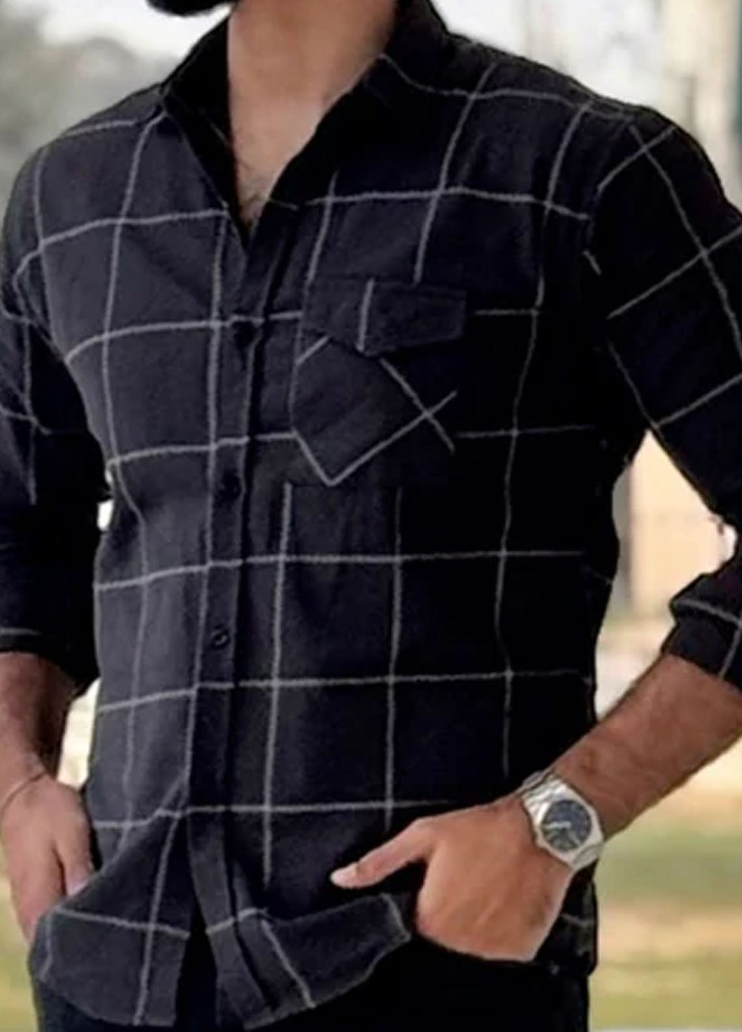 Muraqsh Plain Flannel Shirt ABD-GFCS-1