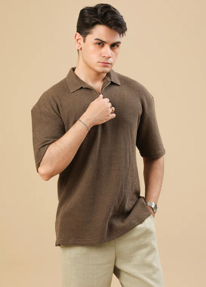 Muraqsh plain Knit Polo ABD-CBOWZP