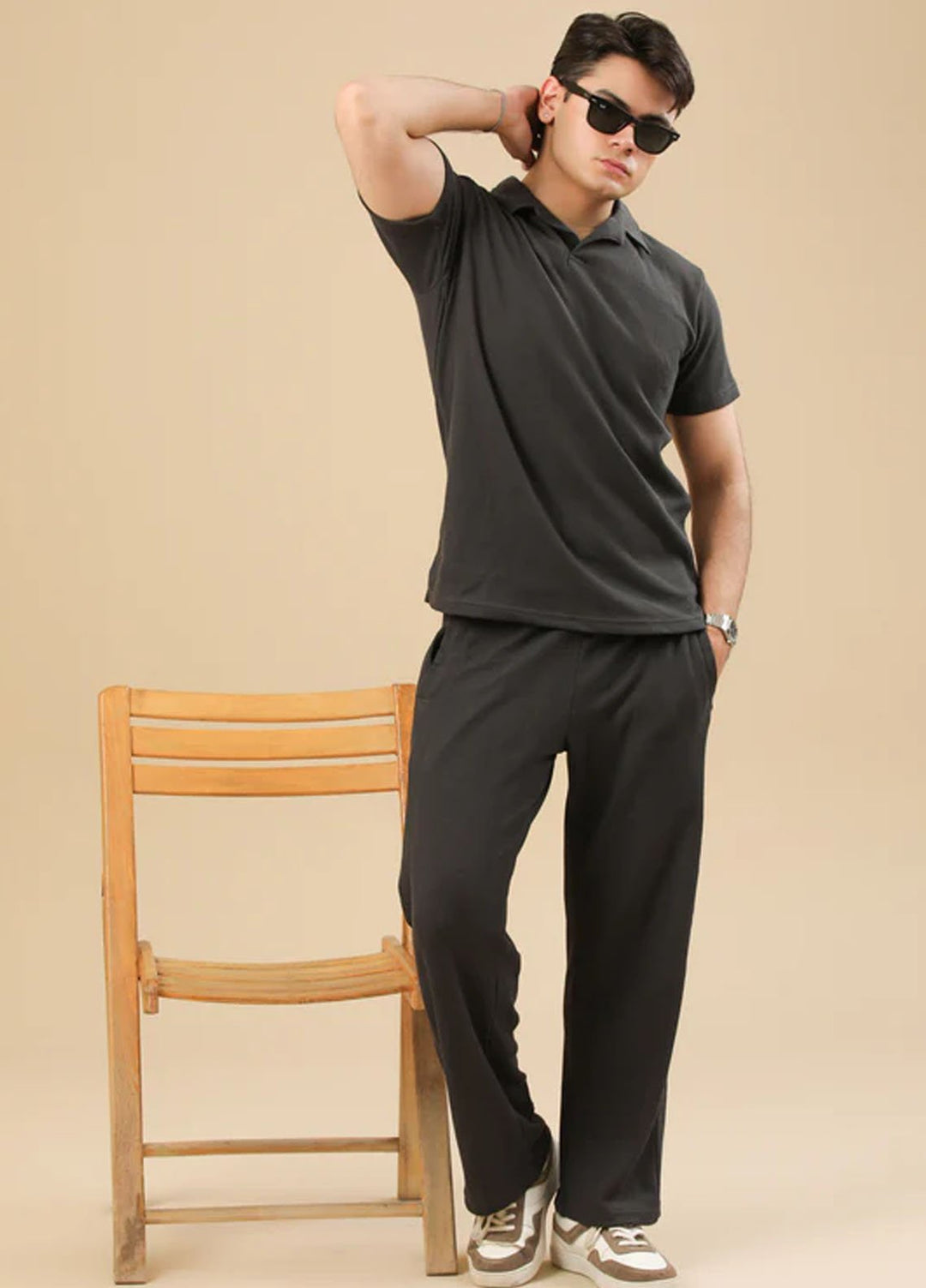 Muraqsh plain Knit T-Shirt/Trouser ABD-CGDNCS