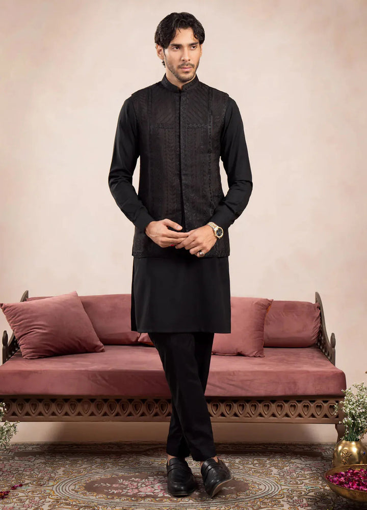 Muraqsh Pret Embroidered Raw Silk 1 Piece Royal Embroidered Waistcoat