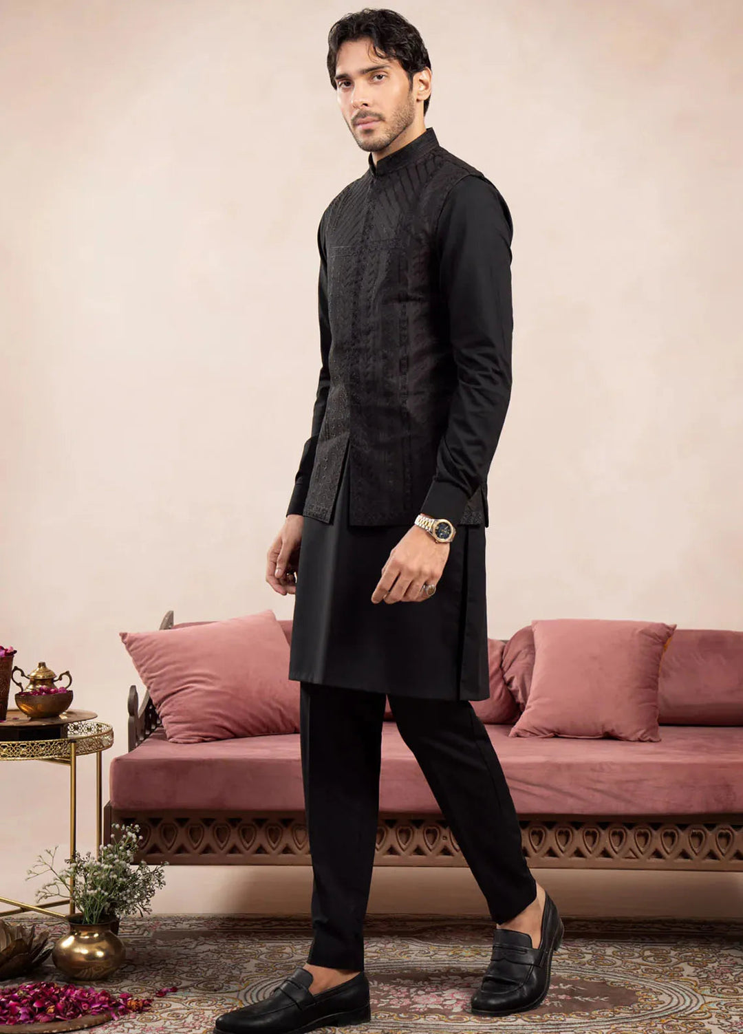 Muraqsh Pret Embroidered Raw Silk 1 Piece Royal Embroidered Waistcoat