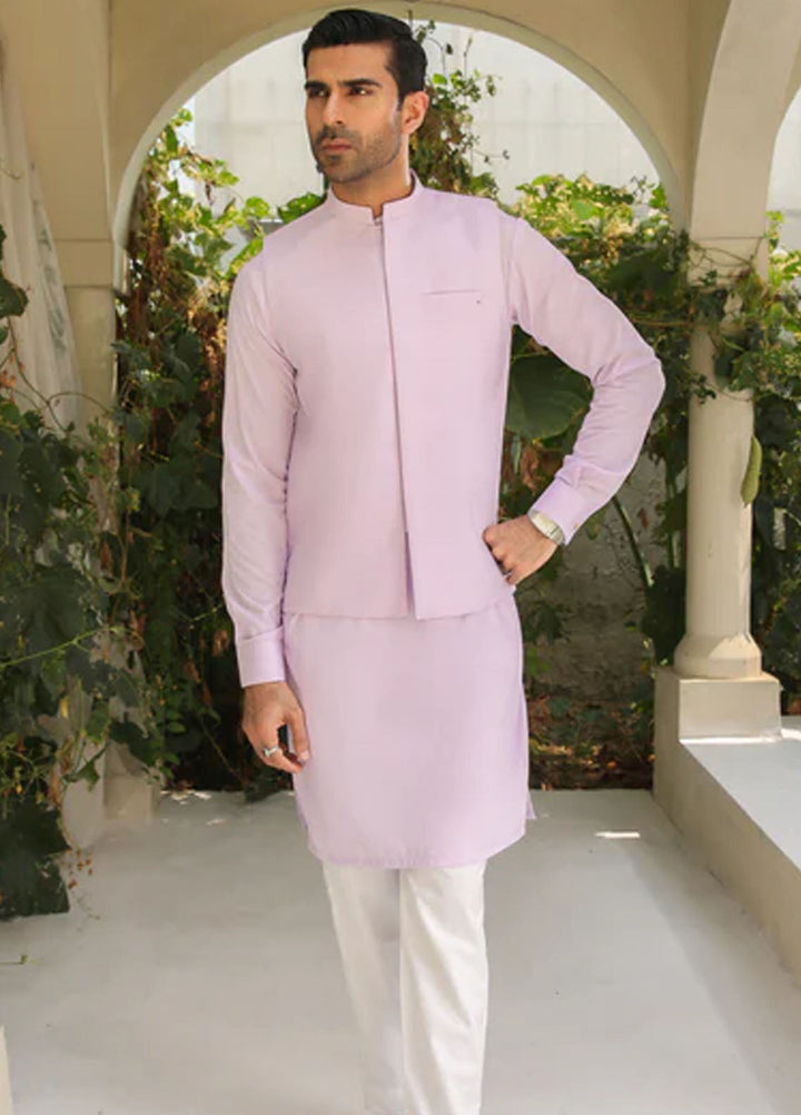 Muraqsh Pret Plain Blended 3 Piece Suit MUR-LKTWW-WC
