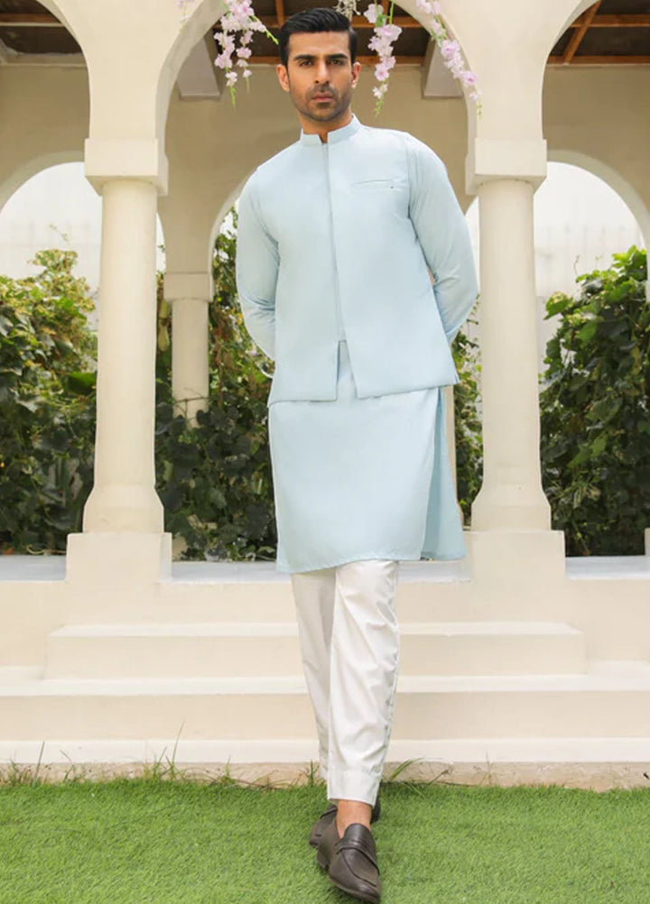 Muraqsh Pret Plain Blended 3 Piece Suit MUR-SBKTW-WC