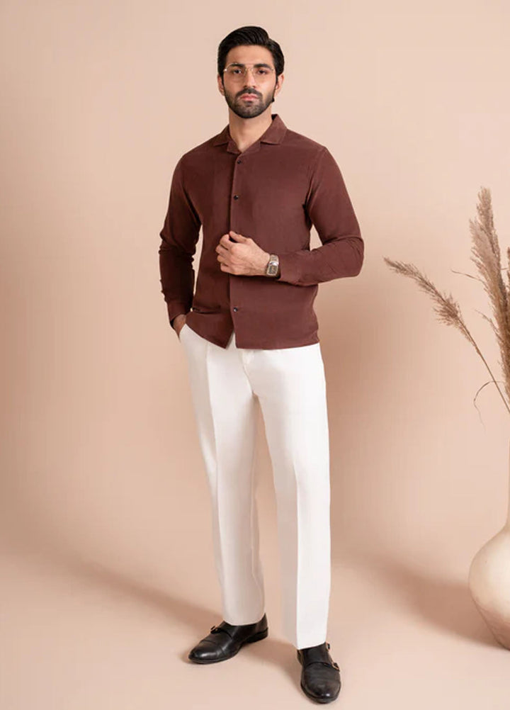 Muraqsh Pret Plain  Shirt ABD-BCRP-FS