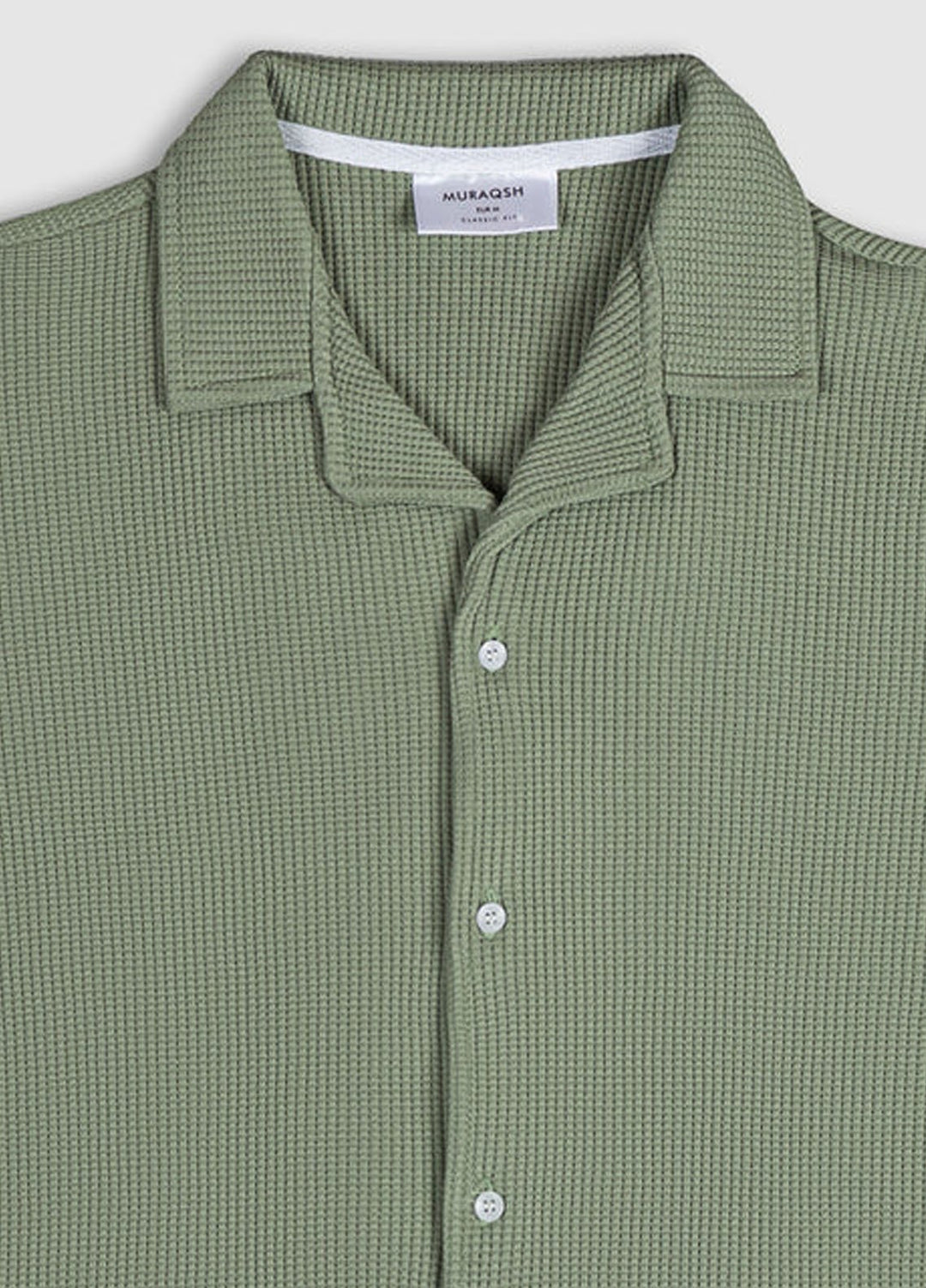 Muraqsh Textured  Button Down Knit Shirt ABD-MWTRBD-FS