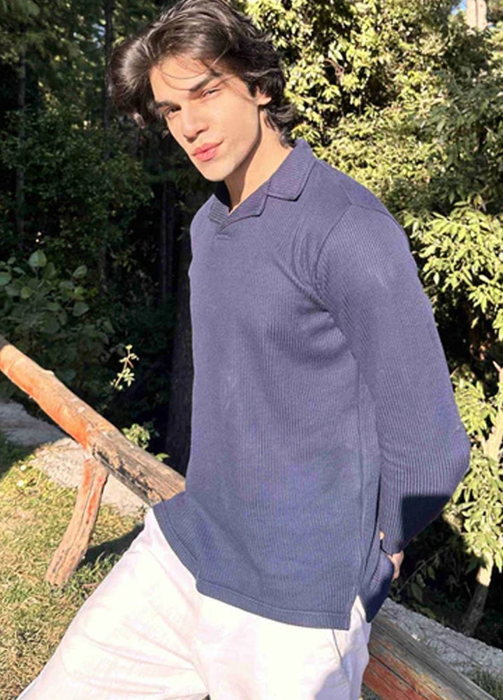 Muraqsh Textured  Button Down Knit Shirt ABD-NBDNRP-FS