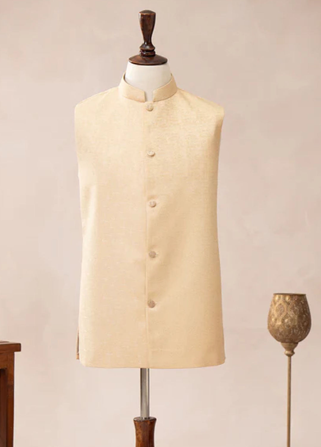 Muraqsh Textured Jamawar Waistcoat ABD-BWKTW-WC