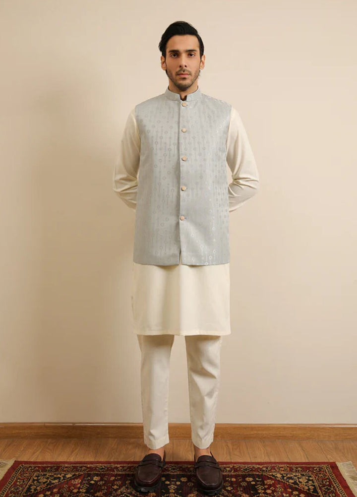 Muraqsh Textured Jamawar Waistcoat ABD-BWKTW2-WC