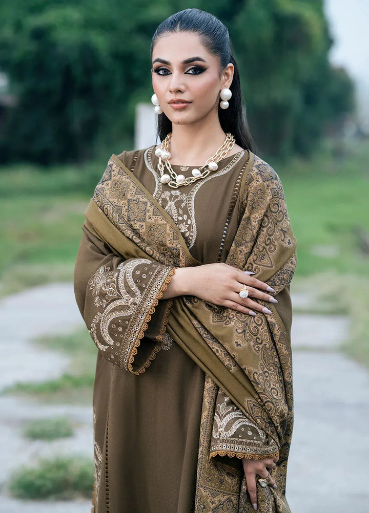 Musafir by Izel Embroidered Wool Suits Unstitched 2 Piece IZL24MF Aangen - Winter Collection