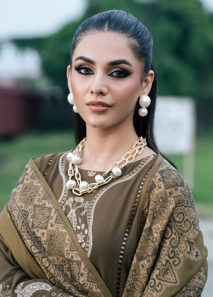 Musafir by Izel Embroidered Wool Suits Unstitched 2 Piece IZL24MF Aangen - Winter Collection