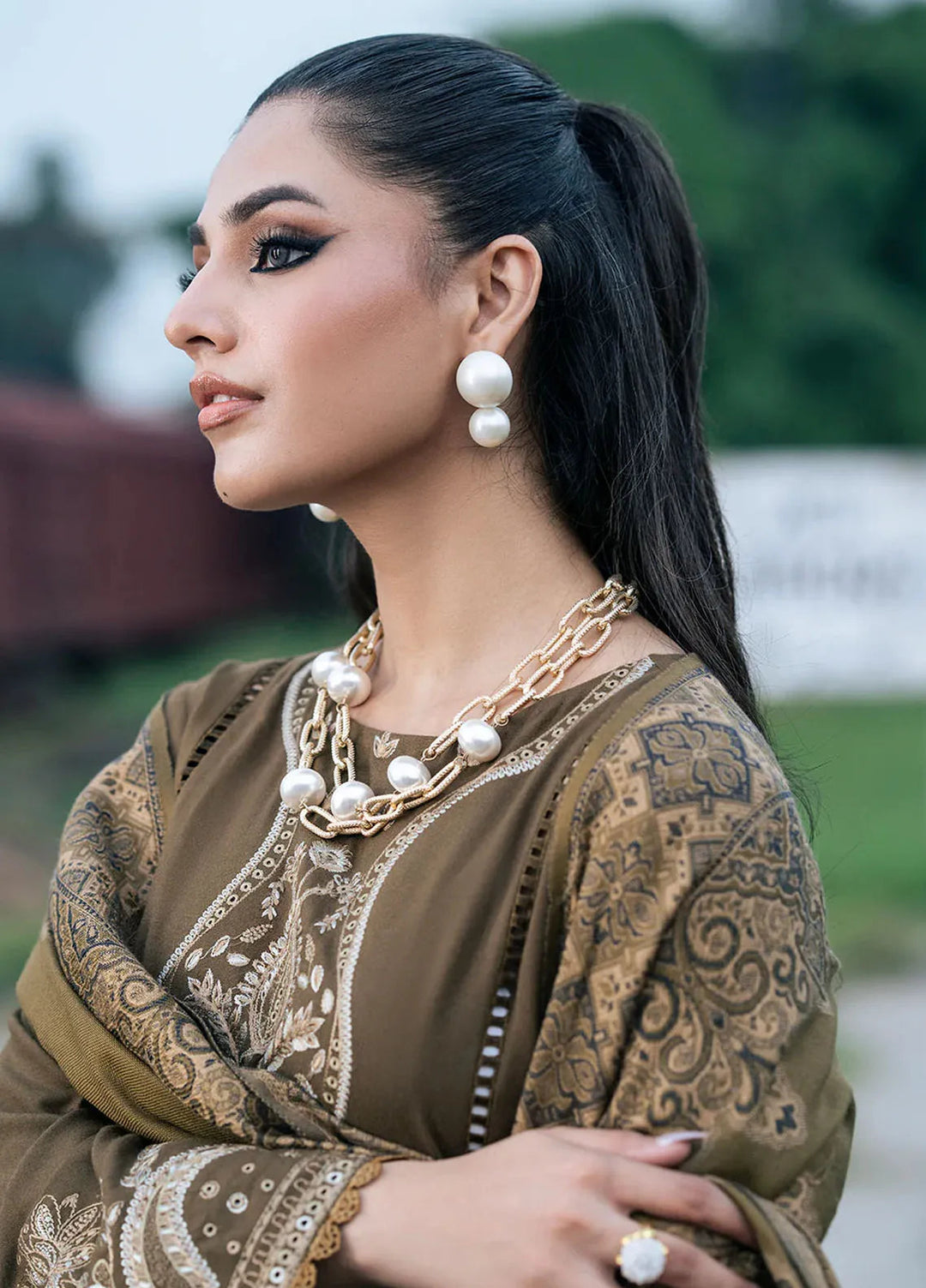 Musafir by Izel Embroidered Wool Suits Unstitched 2 Piece IZL24MF Aangen - Winter Collection