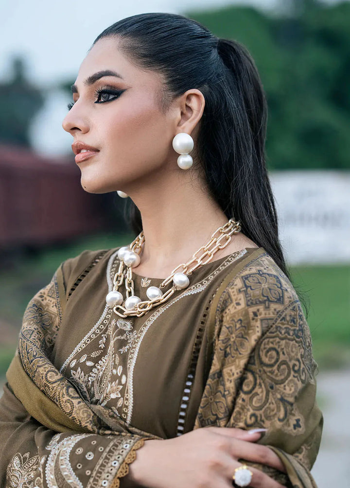 Musafir by Izel Embroidered Wool Suits Unstitched 2 Piece IZL24MF Aangen - Winter Collection