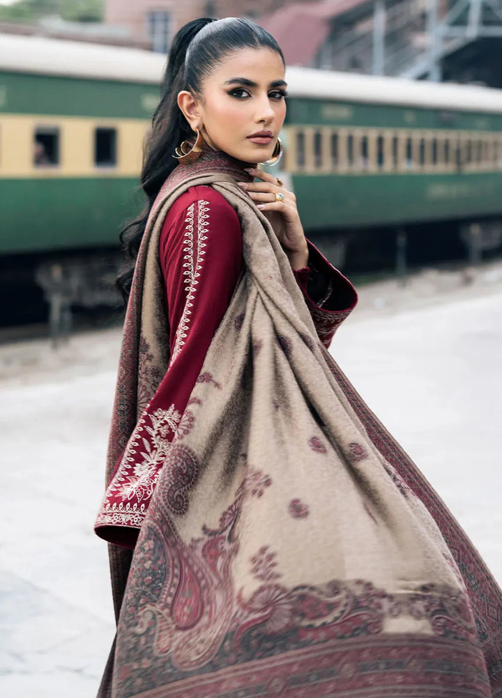Musafir by Izel Embroidered Wool Suits Unstitched 2 Piece IZL24MF Haasil - Winter Collection