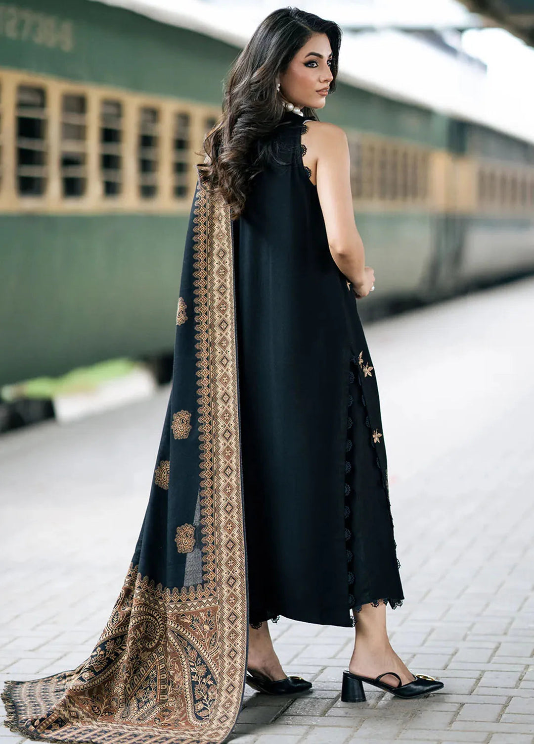 Musafir by Izel Embroidered Wool Suits Unstitched 2 Piece IZL24MF Mannat - Winter Collection