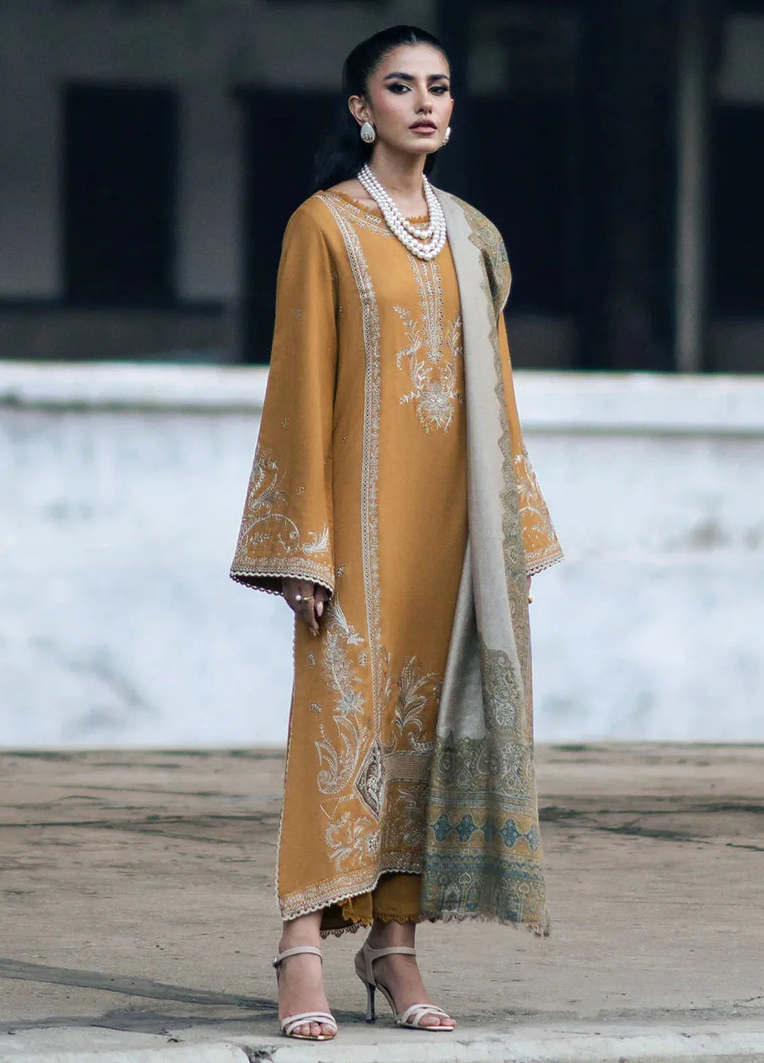 Musafir by Izel Embroidered Wool Suits Unstitched 2 Piece IZL24MF Paras - Winter Collection