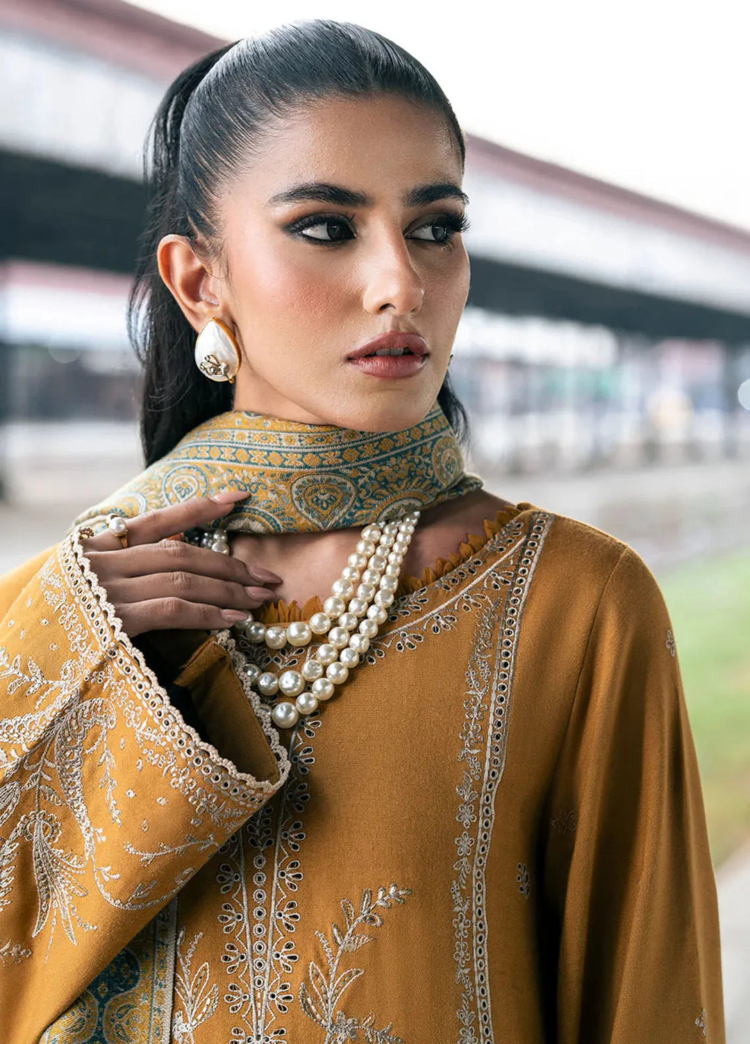 Musafir by Izel Embroidered Wool Suits Unstitched 2 Piece IZL24MF Paras - Winter Collection